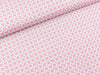Javanaise Webware Streublümchen pink-mint auf Weiß