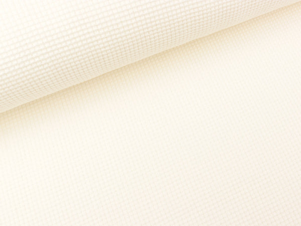 Sommer Waffeljersey Laura creme uni