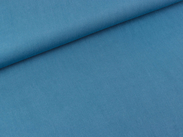 Modal Bamboo Twill jeansblau uni