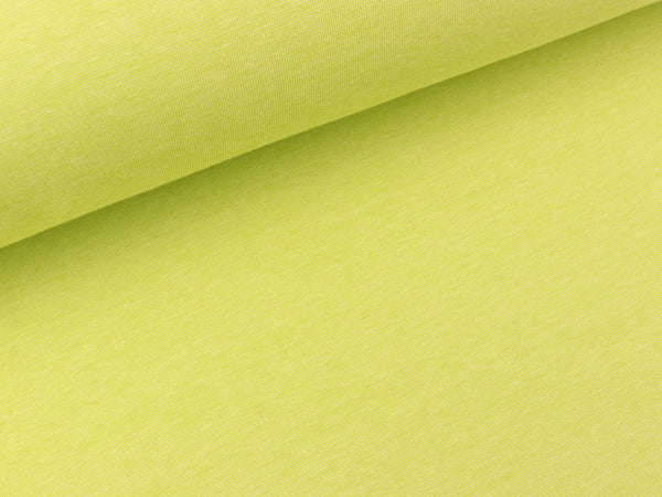 Bio Single-Jersey SOMMER MÉLANGE kiwi-meringa by Hamburger Liebe