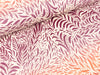 Baumwolljersey Breeze bordeaux-koralle-lila auf Natur im Farbverlauf by Bienvenido Colorido