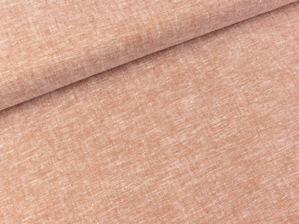 Leinen-Baumwollstoff rost meliert