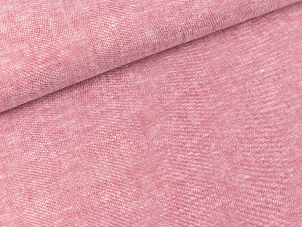 Leinen-Baumwollstoff erika meliert