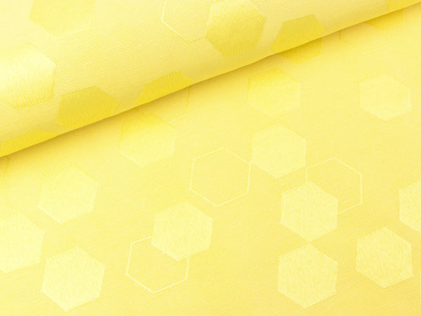 Baumwoll Jacquard Tillisy Hexagon hellgelb