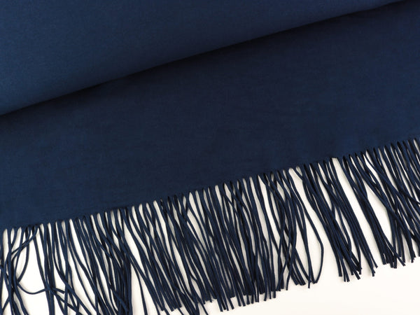 Hamburger Liebe Fringe Me Cotton Solid Colour blue navy uni