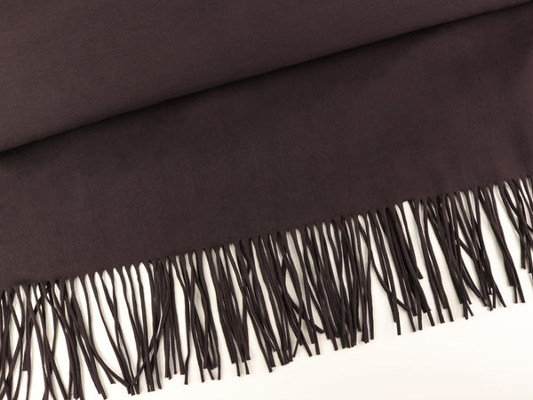 Hamburger Liebe Fringe Me Cotton Solid Colour mokka uni