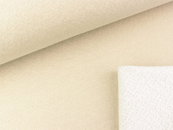 Doubleface Jersey Minipünktchen sand-ecru