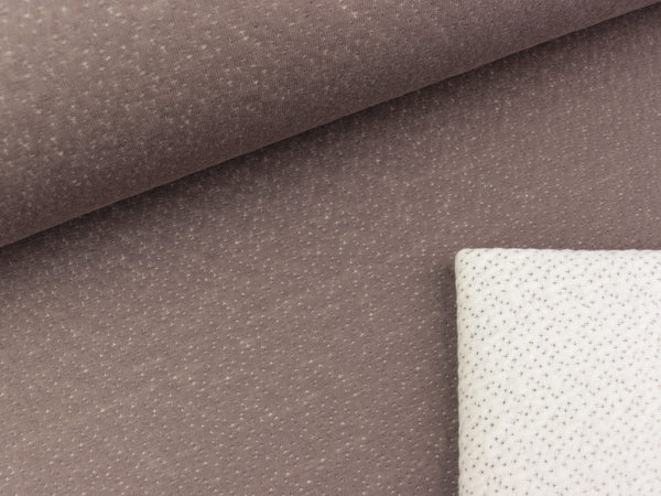 Doubleface Jersey Minipünktchen brown-ecru