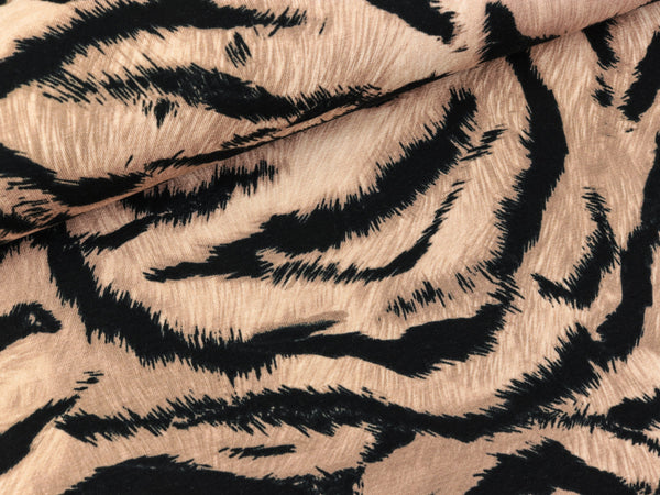Viskosejersey Tiger taupe