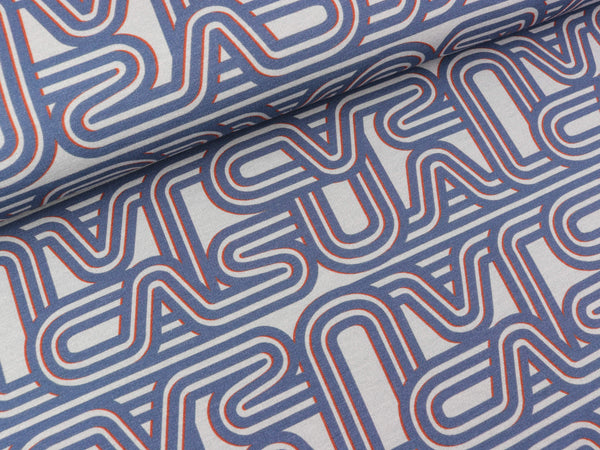 French Terry Casual hellgrau-blau by Thorsten Berger