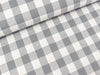 Baumwoll Webware Karo grey-weiß 2cm Karo