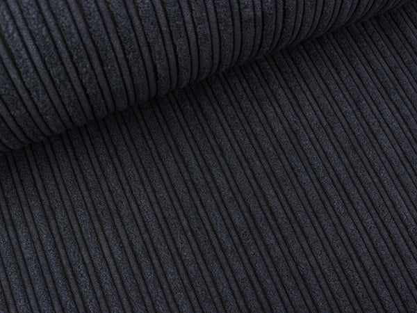 Breitcord Corduroy marineblau uni