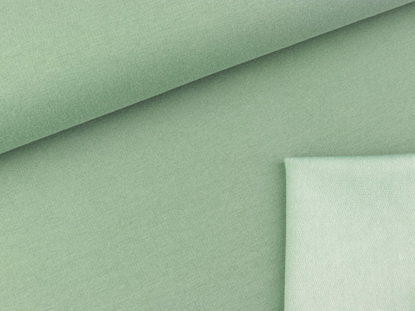 French Terry Vintage Look light green-staubgrün