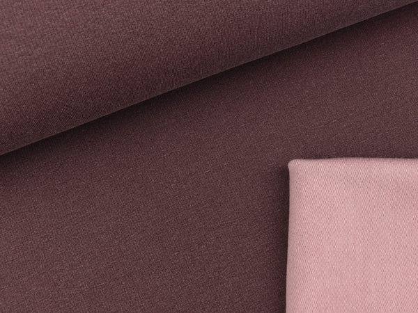 French Terry Vintage Look berry-altrosa