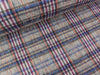 Mantel- und Jackenstoff Brushed Check jeansblau-grau-bunt