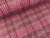 Mantel- und Jackenstoff Brushed Check fuchsia-schwarz-bunt