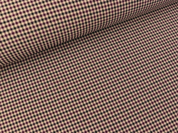 Bengaline Jacquard Mini Check Candy purple-schwarz-sand