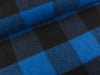 Heavy Knit Großes Karomuster royalblau-schwarz