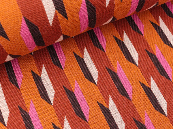 Hamburger Liebe 5 Farb-Jacquardjersey Travel the World Hunting Season nepal-brucciato-ortensia-mokka-meringa