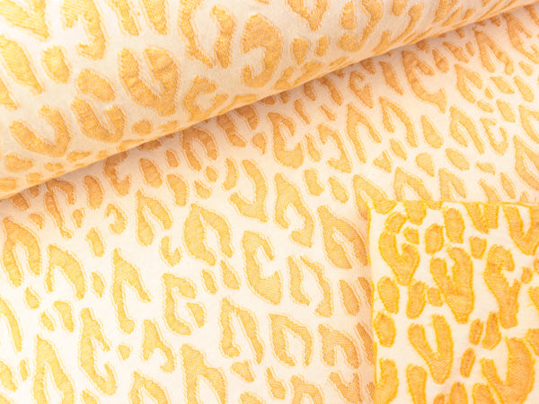 Hamburger Liebe Travel the World Scherli Jaquard Jersey Safari Fringe meringa-curry