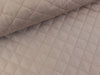 Steppstoff Dahli Quilt Rautenmuster taupe uni wattiert