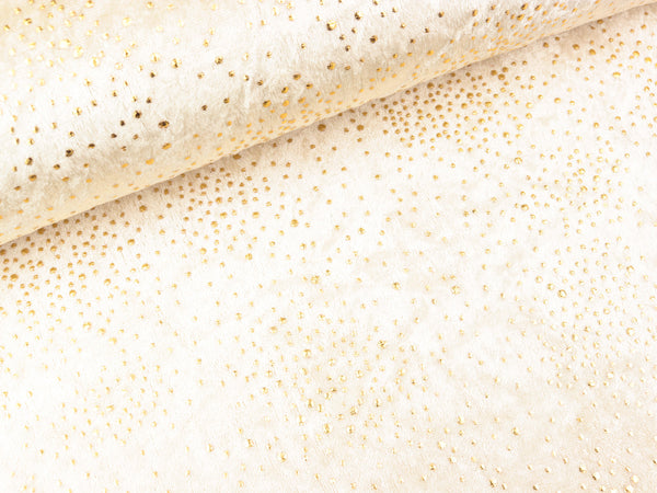 Pannesamt Fidenzia Goldstaub auf Creme