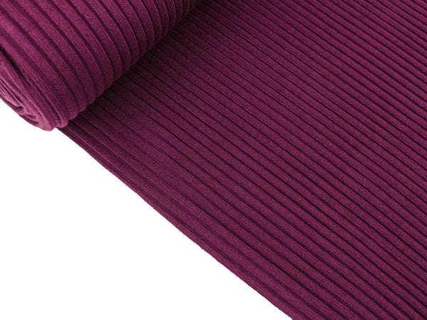 Grobstrickbündchen Heiko Rippen violett uni Schlauchware HW22/23