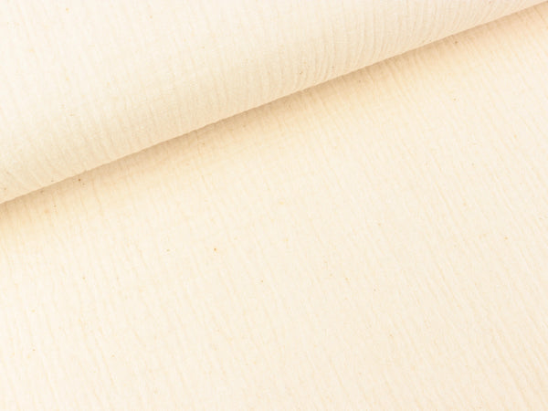 Baumwoll Double Gauze Natural natur uni