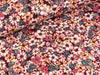 Viskose Webware Lurex Stripe Flowers bunt auf Bordeaux