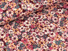 Viskose Webware Lurex Stripe Flowers bunt auf Bordeaux