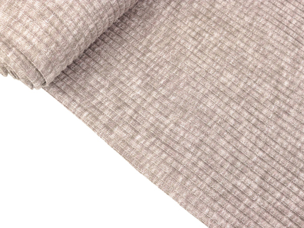 Heavy Bündchen gerippt Bamboo Zafia brown meliert Schlauchware