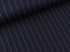 Punta di Roma Nylon Jersey Large Pin Stripes navy-weiß