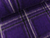 Mantel- und Jackenstoff Heavy brush Kariert violett-schwarz-hellgrau
