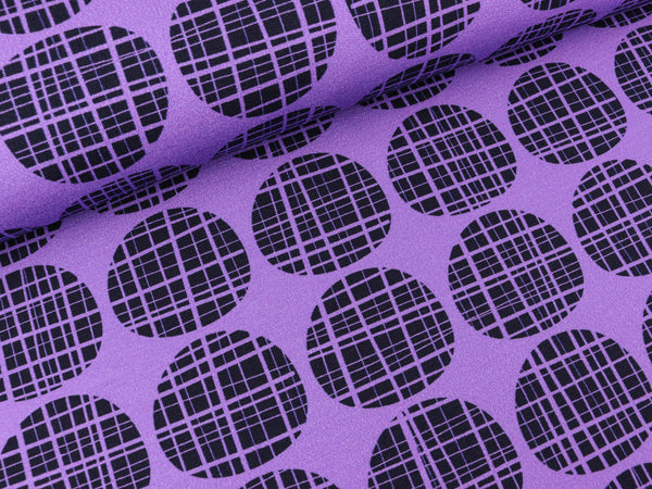 Hamburger Liebe Baumwollsweat Pretty & Pure Circles glicine-blue navy