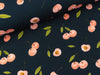 Baumwolljersey Little Cherry bunt auf Navy Digitalprint