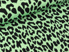 Viskosejersey Gepardenflecken schwarz auf Hellgrün