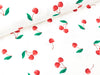 Baumwolljersey Sweet Cherries rot auf Weiß