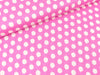 Viskose Webware Chally Dots weiß auf Pink