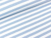 Baumwolljersey YD Stripe blue-weiß 1cm Streifenbreite