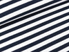 Baumwolljersey YD Stripe navy-weiß 1cm Streifenbreite