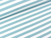 Baumwolljersey YD Stripe dusty mint-weiß 1cm Streifenbreite