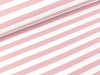 Baumwolljersey YD Stripe oldrose-weiß 1cm Streifenbreite