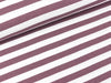 Baumwolljersey YD Stripe mauve-weiß 1cm Streifenbreite