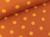 Baumwoll Double Gauze Color Dots nude auf Ziegel
