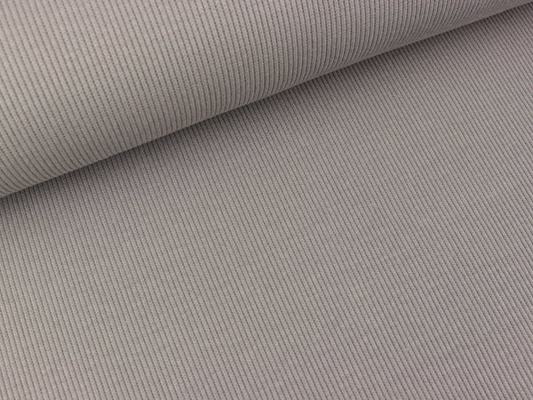 Gerippter Baumwolljersey Marisa mittelgrau uni