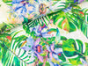 Reiner Leinenstoff Jungle Leaves green-bunt Digitalprint