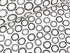 Baumwolljersey Circles schwarz auf Weiß