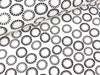 Baumwolljersey Circles schwarz auf Weiß