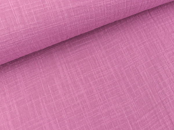 Double Slub Musselin Double Gauze brombeere uni