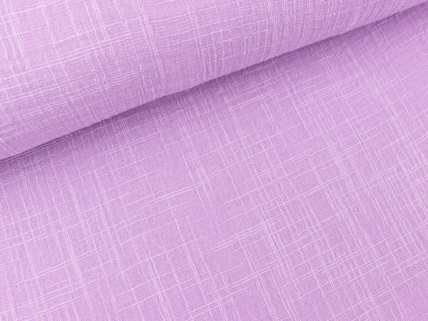 Double Slub Musselin Double Gauze flieder uni